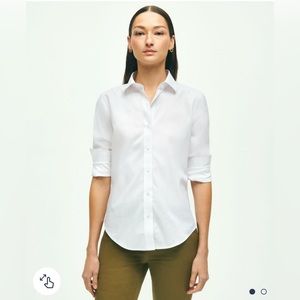 Fitted Non-Iron Stretch Supima® Cotton Dress Shirt